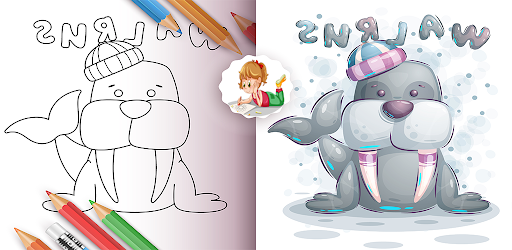Android application Coloring Animals screenshort