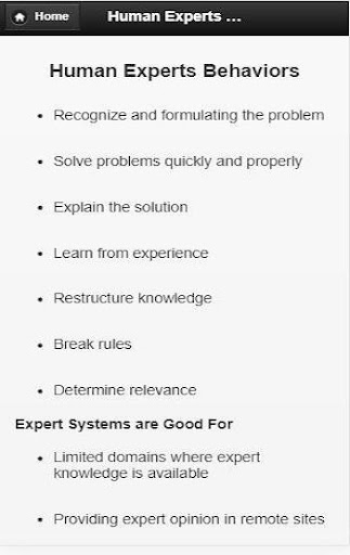 Expert System Screen 2