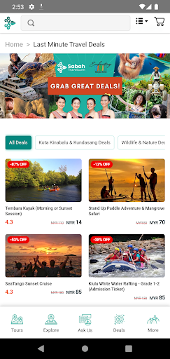 SabahTravel Screen 2