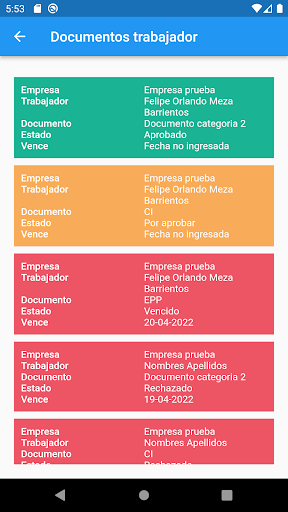 Azemi documentos Screen 3