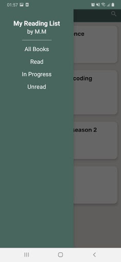 My Reading List Screen 3