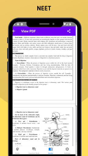 Android application NEET NCERT Notes , Solved PYQ screenshort