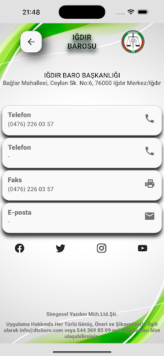 Iğdır Barosu ekran görüntüsü