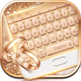 Rose gold diamonds Keyboard icon