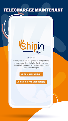 Android application Chipin, golf compétitions screenshort