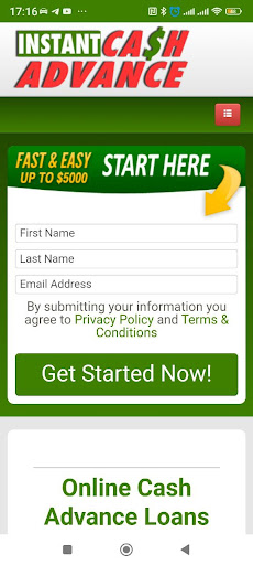 Android application Instant Cash Advance - Loans screenshort
