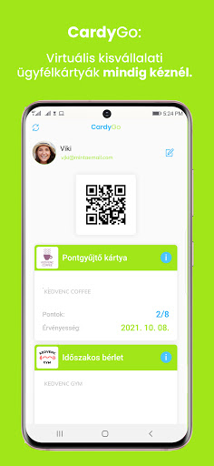 Android application CardyGo screenshort