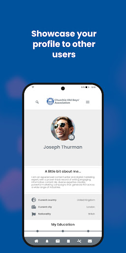 Android application Churchie Old Boys screenshort