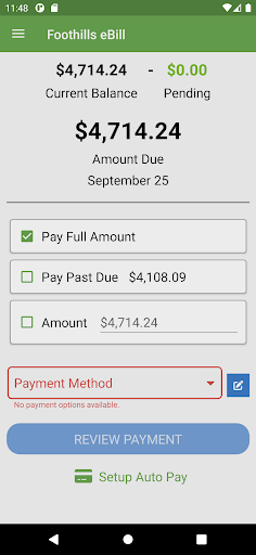 Foothills eBill Screen 3