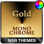 Cover Image of Download MonoChrome Gold for Xperia  APK