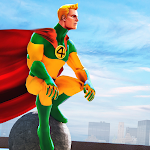 Cover Image of Descargar Juego de rescate de guerra de superhéroes de cuerda  APK