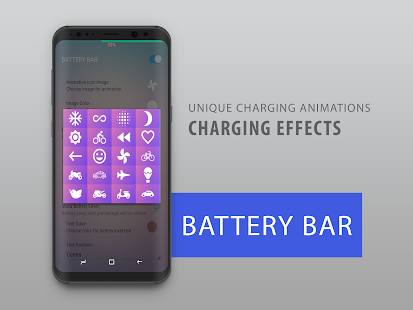 Barre de batterie : Barres énergétiques sur S Capture d'écran