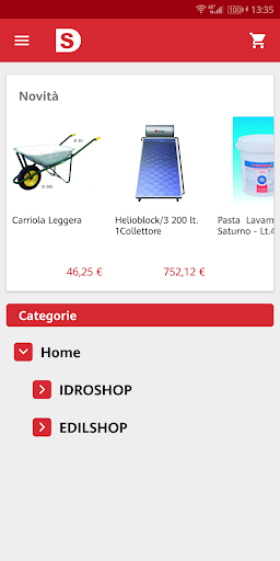 Android application Essedi screenshort