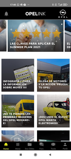 Android application Opelink ES screenshort