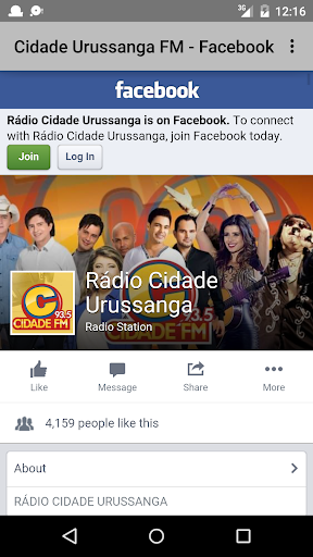 Cidade Urussanga FM Screen 3