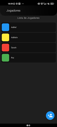 Android application Marcador de Cacheta screenshort