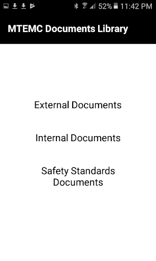 Android application MTEMC Documents Library screenshort