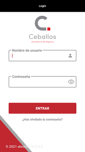 Android application Ceballos Seguros screenshort