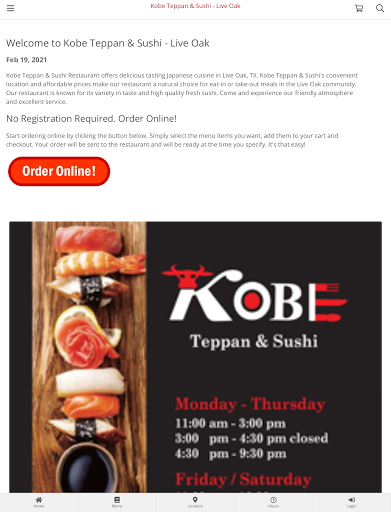 Kobe Teppan & Sushi - Oak Screen 3