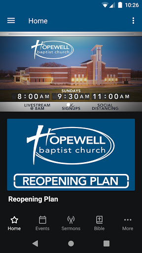 Screenshot of Hopewell Baptist