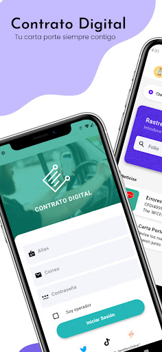 Android application Contrato Digital - Semillero screenshort