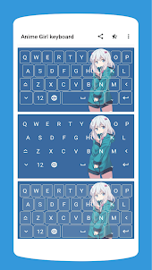 Anime-Mädchen-Tastatur-Thema
