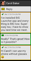 screenshot of BIG SMS for Seniors