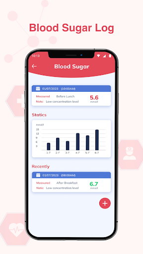 Blood Pressure App: Bp Log Screen 2
