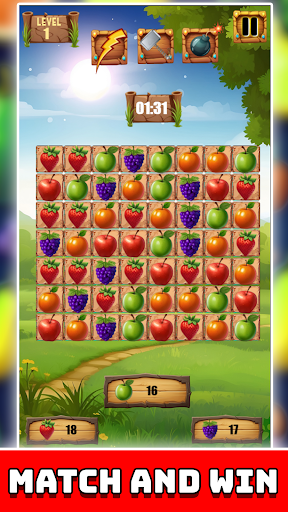 Android application Fruits Match screenshort