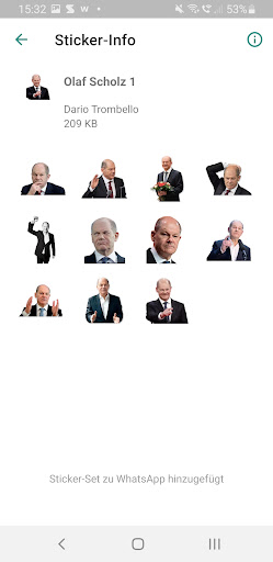 Scholz Sticker für WhatsApp Screen 2