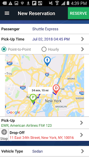 Shuttle Express Screen 3