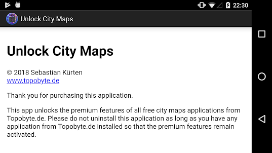 Unlock City Maps