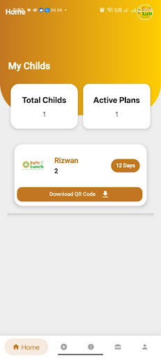 Safe Lunch – Parents App