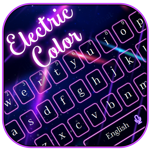 Shiny Electric Color Keyboard Theme