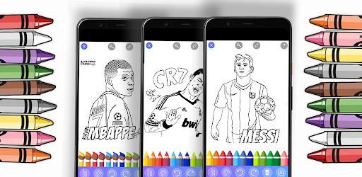 Android application Footballer Coloring Glitter screenshort