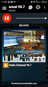 Captura de Pantalla 1 Radio Emanuel 98.7 android