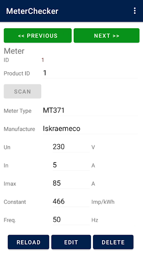 MeterChecker Screen 2