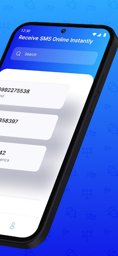 Receive SMS Temporary number Screen 2