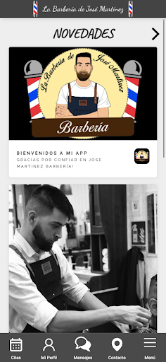 Android application La Barbería de José Martínez screenshort