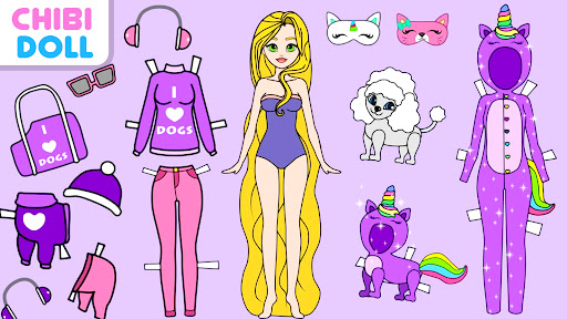 Chibi Dolls Games Dress Up screenshot