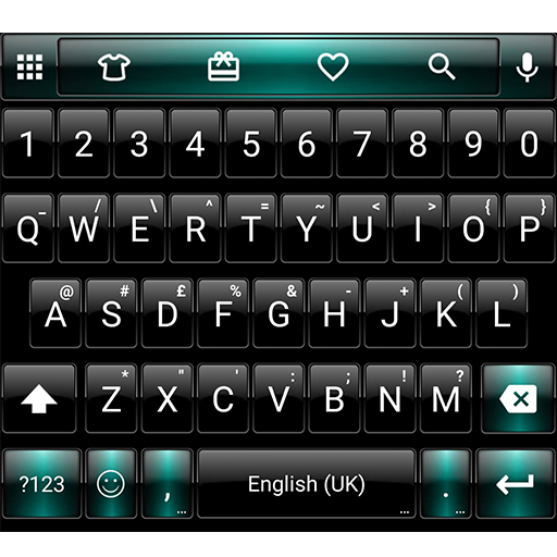 Emoji Keyboard Dusk BlackGreen - AppWisp.com