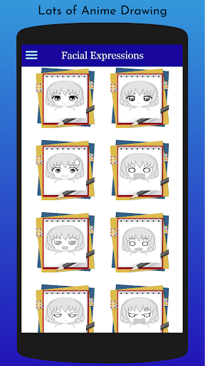 Android application How to Draw Chibi Anime Face screenshort