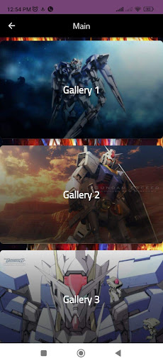 Android application Gundam wallpapers screenshort