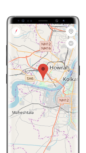 Android application Kolkata Offline Map screenshort
