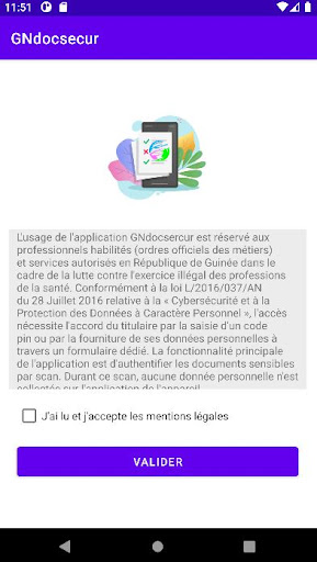 Android application GNdocsecur screenshort