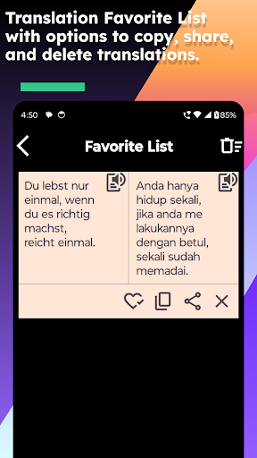 Malay German Translate Screenshot