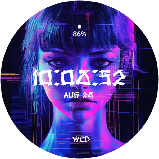 Animated cyberpunk- Watch Face Install on Windows