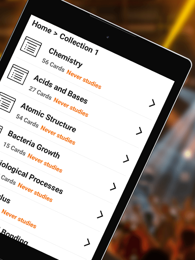 Screenshot of PCAT Flashcards