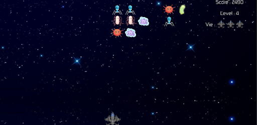 Android application Space Invaders : Virus 2022 screenshort