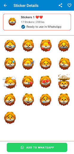 Animal Memoji - WASticker Screenshot 2 - AppWisp.com